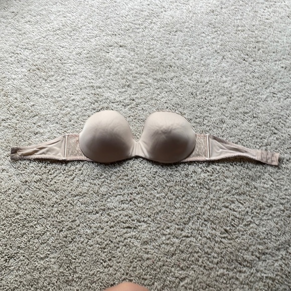 Vanity Fair Women's Gel Touch Padded Strapless Push Up Bra 36C beige - Picture 2 of 5